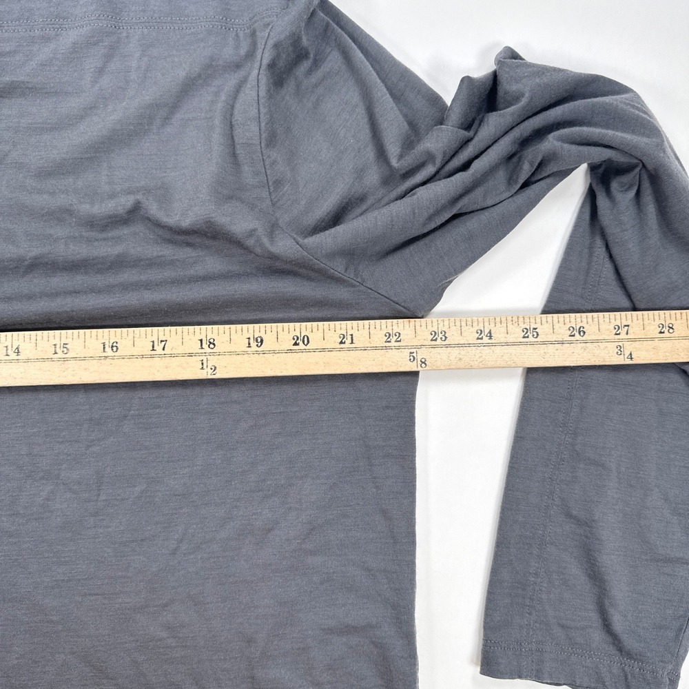 Rhone Mens Henley Shirt XL Gray Merino Wool Long Sleeve Technical Gorpcore - Picture 7 of 8